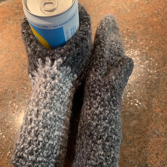 Handmade Campfire Mittens -  Crocheted with Premier Puzzle gradient yarn… - Picture 3 of 6